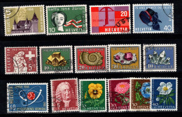 Suisse 1958 Mi. 653-667 Oblitéré 100% Année Complète Pro Juventute, Pro Patria - Used Stamps