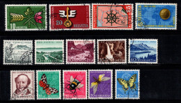 Suisse 1954 Mi. 593-606 Oblitéré 100% Année Complète Pro Juventute, Pro Patria - Used Stamps