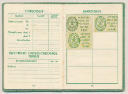 Dutch Scouts Membership Booklet 1938 Year Stamps Gevolmachtigden 1938 / 1940 - Andere & Zonder Classificatie