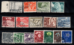 Suisse 1949 Mi. 529-544 Oblitéré 100% Paysages, Pro Juventute - Usados