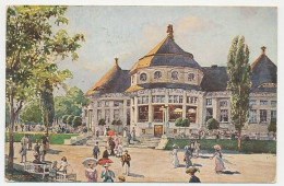 Postal Stationery Bayern 1912 Exhibition Restaurant - Child With Hoop - Parasol - Non Classés