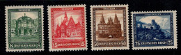 Empire Allemand 1931 Mi. 459-462 Neuf * MH 100% Vues, Monuments, Châteaux - Unused Stamps