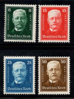Empire Allemand 1927 Mi. 403-406 Neuf * MH 100% Hindenburg - Unused Stamps