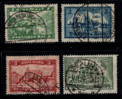 Empire Allemand 1924 Mi. 364-367 Oblitéré 100% Monuments, Châteaux - Used Stamps
