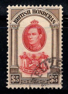 Honduras Britannique 1938 Mi. 123 Oblitéré 100% Roi George VI, 5 $ - Honduras Britannique (...-1970)