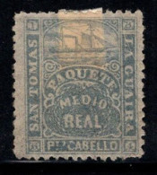 Venezuela 1866 Sans Gomme 40% NAVIRE, 1/2 R - Venezuela