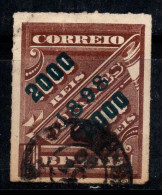 Brésil 1898 Mi. 124 Oblitéré 100% 2000 R Surimprimé - Gebruikt
