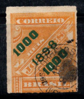 Brésil 1898 Mi. 121 Oblitéré 80% 1000 R Surimprimé - Used Stamps