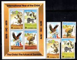 Zambie 1979 Mi. Bl. 5, 205 Bloc Feuillet 100% Neuf ** Enfants, Animaux, Enfance - Zambia (1965-...)