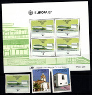 Madère 1987 Mi. Bl. 8, 115-117 Bloc Feuillet 100% Neuf ** Europe Cept, Architecture - Madeira