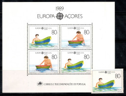 Açores 1989 Mi. Bl. 10, 402 Bloc Feuillet 100% Neuf ** L'Europe Cept, Les Enfants - Azores