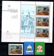 Açores 1982 Mi. Bl. 3, 353-355 Bloc Feuillet 100% Neuf ** Europe Cept, Architecture - Azores