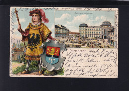 Dt. Reich Litho Darmstadt Marktplatz - Darmstadt