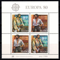 Portugal 1980 Mi. Bl. 29 Bloc Feuillet 100% Neuf ** Europe CEPT - Blokken & Velletjes