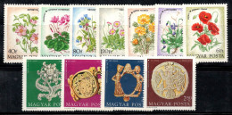 Hongrie 1973 Neuf ** 100% Fleurs Sauvages, Bijoux, Bague, Boucle... - Unused Stamps