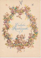 Telegram Germany 1930 - Schmuckblatt Telegramme Fruit Wreath - Angels - Cherubs - Amor - Cupid - Fruit