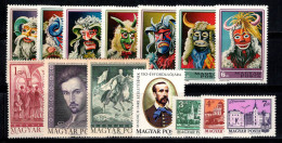 Hongrie 1972-73 Neuf ** 100% Buscho Masques,Personnalités,Paysages Urbains - Nuevos