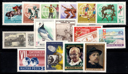 Hongrie 1969-70 Neuf ** 100% Pentathlon, Météorologie, Gandhi, Lac Balaton... - Unused Stamps