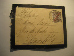 ANADIA 1911 To Figueira Da Foz Cancel Duel Condolence Slight Damaged Cover PORTUGAL - Lettres & Documents