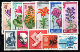 Hongrie 1963-67 Neuf ** 100% Fleurs Protégées,Travailleur Avec Un Fusil,Lénine,Tourisme - Unused Stamps