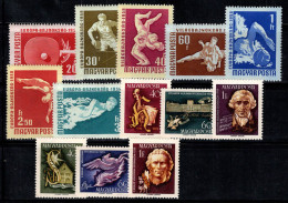 Hongrie 1958-59 Neuf ** 100% Divers Sports, Compositeur De J.Haydn, Poète De Schiller - Unused Stamps