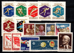 Hongrie 1959-61 Neuf ** 100% Jeux Olympiques, Union Soviétique Lénine... - Neufs