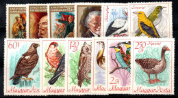 Hongrie 1967-68 Neuf ** 100% Protection Des Oiseaux, Peintures, Lénine - Nuevos