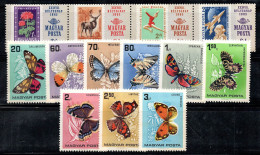 Hongrie 1965-66 Neuf ** 100% Papillons, Journée Du Timbre - Unused Stamps