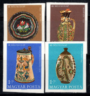Hongrie 1968 Mi. 2443-46 B Neuf ** 100% Chefs-d'œuvre De La Céramique Ancienne - Unused Stamps