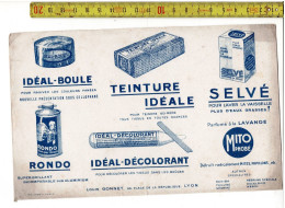 SOLDE 2007 - IDEAL BOULE - TEINTURE IDEALE - SELVE - RONDO - IDEAL DECOLORANT - MITO PHOBE - LYON - Advertising