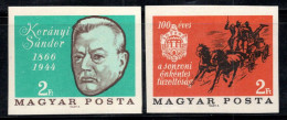 Hongrie 1966 Mi. 2253-54 B Neuf ** 100% Korànyi, Médecin, Pompiers - Unused Stamps