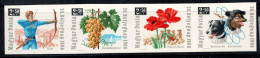 Hongrie 1966 Mi. 2271-74 B Neuf ** 100% Journée Du Timbre, Archer, Raisins.. - Unused Stamps