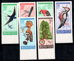 Hongrie 1966 Mi. 2231-36 B Neuf * MH 100% Protection Des Oiseaux - Unused Stamps