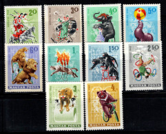 Hongrie 1965 Mi. 2141-50 A Neuf ** 100% Cirque, équitation, Clown Musical... - Neufs