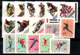 Hongrie 1962-63 Mi. 1889-1904 A Neuf ** 80% Sports Mécaniques, Patinage - Unused Stamps