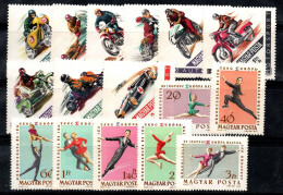 Hongrie 1962-63 Mi. 1889-1904 A Neuf ** 80% Sports Mécaniques, Patinage - Ungebraucht