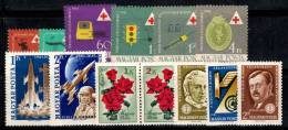 Hongrie 1961 Neuf ** 80% Santé,Croix-Rouge,Espace,Roses - Nuevos