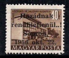 Hongrie- Sopron 1956 Mi. 7 Neuf ** 100% Surimprimé 40 F, Sopron, Bâtiments - Unused Stamps