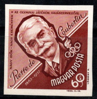 Hongrie 1963 Mi. 1953 B Neuf ** 100% 60 F, P.de Coubertin, Jeux Olympiques - Ongebruikt