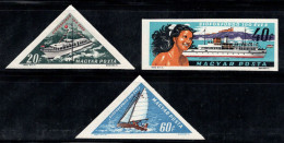 Hongrie 1963 Mi. 1938-40 B Neuf ** 60% Navires Sur Le Lac Balaton - Unused Stamps