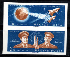 Hongrie 1962 Mi. 1863-64 B Neuf ** 100% Poste Aérienne Vostok3 Et 4 Vaisseaux Spatiaux - Ongebruikt