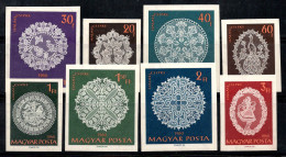 Hongrie 1960 Mi. 1660-67 B Neuf ** 100% Broderie, Halaser Tips - Unused Stamps