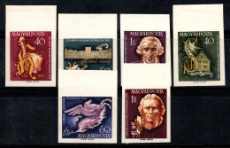 Hongrie 1959 Mi. 1618-23 B Neuf ** 80% Haydn Compositeur, Schiller Poète - Unused Stamps