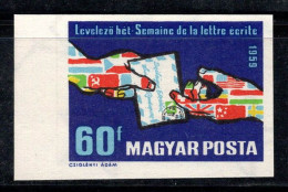 Hongrie 1959 Mi. 1628 B Neuf ** 100% 60 F, La Lettre, Mains Avec Drapeaux - Neufs