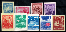 Hongrie 1959 Mi. 1609-17 B Neuf ** 60% Lac Balaton,Pêcheur,Voilier - Unused Stamps