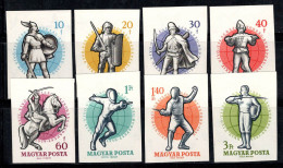 Hongrie 1959 Mi. 1601-08 B Neuf ** 100% Championnats Du Monde D'escrime - Unused Stamps