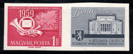 Hongrie 1959 Mi. 1592 B Zf Neuf ** 100% 1 Ft, Cor De Poste, Berlin - Ungebraucht