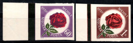 Hongrie 1959 Mi. 1581-82 B Neuf ** 40% La Rose,60 F, 1 Ft - Ungebraucht