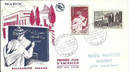 Envellope MAROC 1e Jour N° 340 - 341 Ceres - Maroc (1956-...)