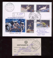 Label Transnistria 2022 Achievements In Space  FDC Postally Used - Viñetas De Fantasía